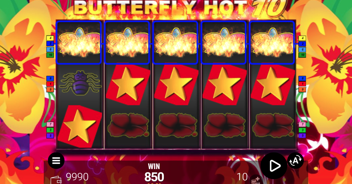 Butterfly Hot 10 | Video Slot | Casino Game Developer | Zeusplay